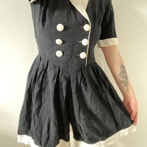 Vintage 80’s Sailor Romper
